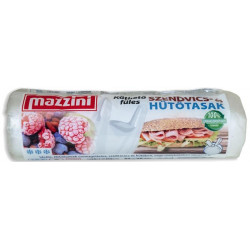 Hűtő- és uzsonnástasak, köthető füles, 2 l, MAZZINI, átlátszó
