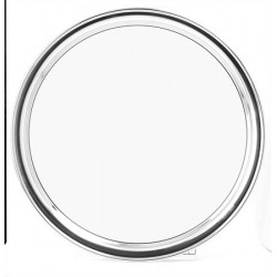 Tálca, kerek, rozsdamentes acél, krómozott, 29cm