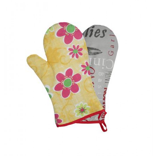 Konyhai kesztyű, hőálló, mintás, 29cm