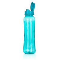 Kulacs, 610 ml, műanyag, világos türkiz, "Slim" Kulacs, 610 ml, műanyag, világos türkiz, "Slim"
