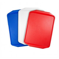 Tálca, műanyag, szögletes, 43x28 cm, piros Tálca, műanyag, szögletes, 43x28 cm, piros