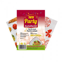 Műanyag asztalterítő, 100 x 120 cm, 2 db, TUTI "Party"