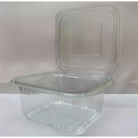 Ételtároló doboz, egybefedeles, műanyag, szögletes, 250 ml, 100 db, "Party", víztiszta Ételtároló doboz, egybefedeles, műanyag, szögletes, 250 ml, 100 db, "Party", víztiszta