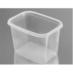 Műanyag tál, lezárható, 1000 ml, 50 db "Svéd"