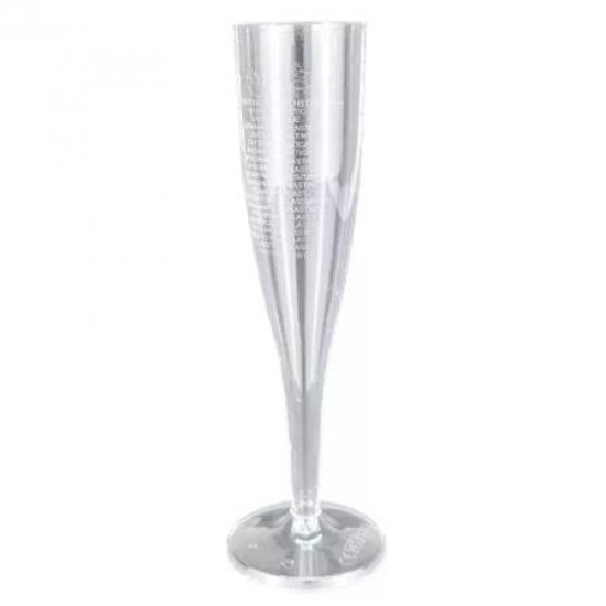 Pezsgőspohár, 1 dl, 10 db, "Party", kristály