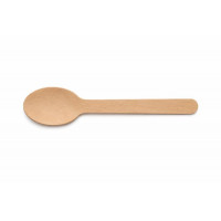 Evőkanál, fa, egyszer használatos, 16 cm, 100 db Evőkanál, fa, egyszer használatos, 16 cm, 100 db