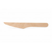 Kés, fa, egyszer használatos, 16 cm, 100 db Kés, fa, egyszer használatos, 16 cm, 100 db