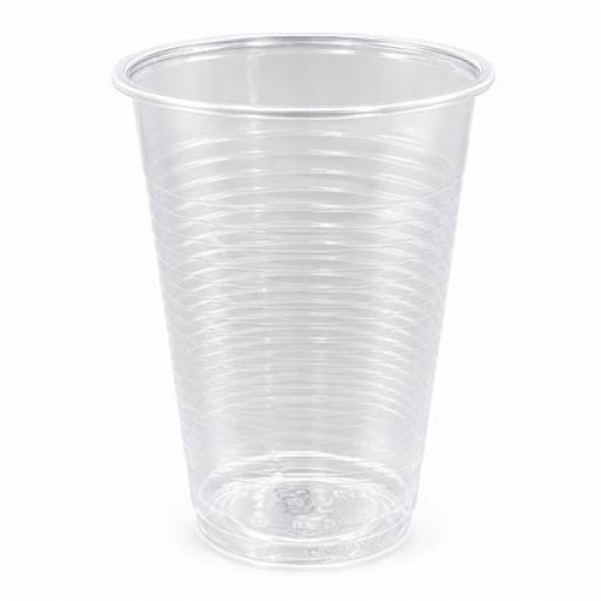 Műanyag pohár, 2 dl, 100 db, átlátszó