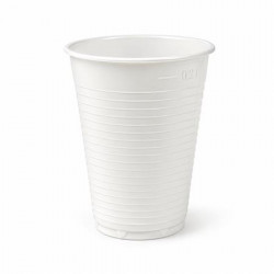 Műanyag pohár, 2 dl, 100 db, fehér