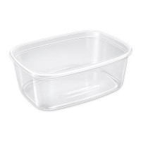 Műanyag tál, tetőzhető, 750 ml, 50 db "Svéd" Műanyag tál, tetőzhető, 750 ml, 50 db "Svéd"