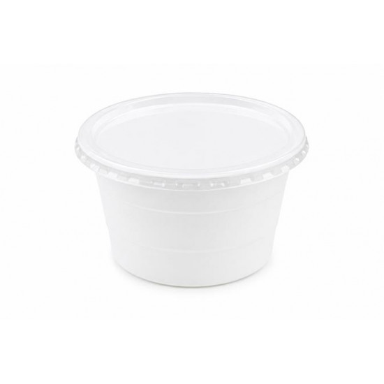 Műanyag gulyás tányér, tetőzhető, 750 ml, 50 db, fehér