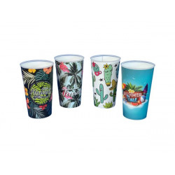 Repohár, 650 ml, 4 különböző mintával Repohár, 650 ml, 4 különböző mintával