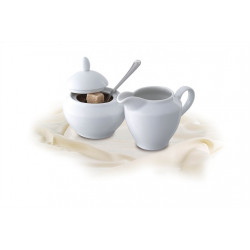 Cukortartó fedővel,ROTBERG, fehér, 15cl, "Basic" Cukortartó fedővel,ROTBERG, fehér, 15cl, "Basic"