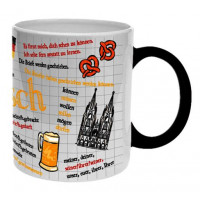 Teásbögre, német nyelvtani mintával, 32cl Teásbögre, német nyelvtani mintával, 32cl