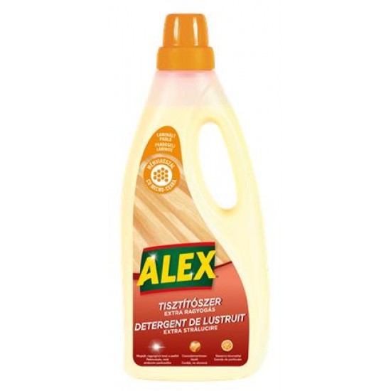 Padlótisztító folyadék, laminált padlóhoz, 750 ml, ALEX "Extra ragyogás", narancs illattal