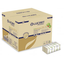 Szalvéta, 1/4 hajtogatott, 24x16 cm, LUCART "Econatural 216TN", havanna barna