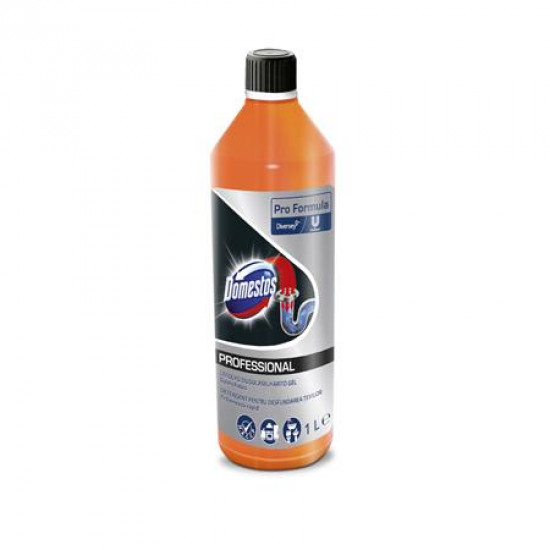Duguláselhárító gél, 1 l, DOMESTOS "Professional"