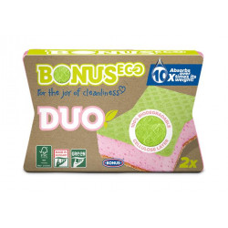 Mosogatószivacs, karcmentes, 2 db, BONUS "Duo"