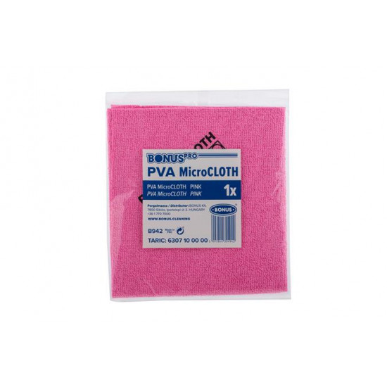 Törlőkendő, univerzális, 40x34 cm, BONUS "MicroCLOTH", pink