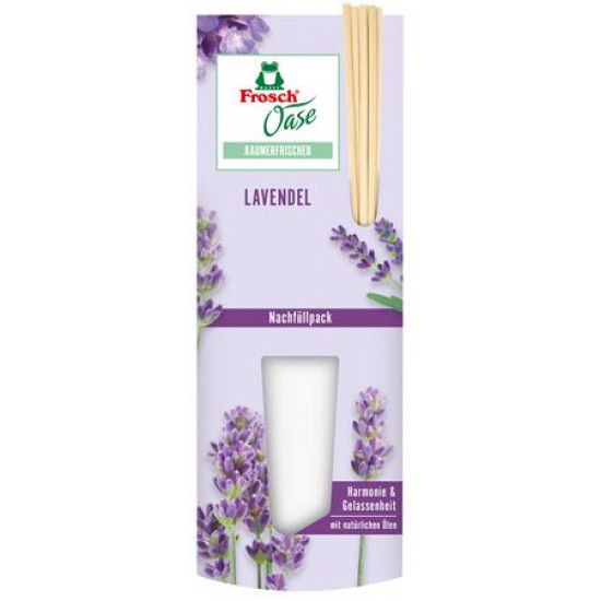 Légfrissítő, 90 ml, utántöltő, FROSCH "Oase", levendula