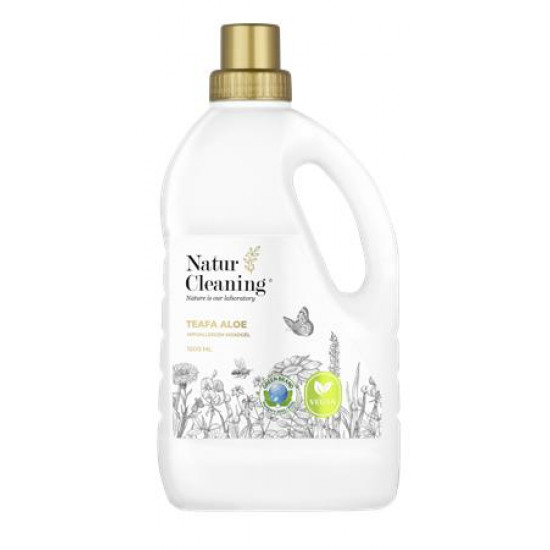 Mosógél, hipoallergén, 1,5 l, NATURCLEANING, teafa és aloe