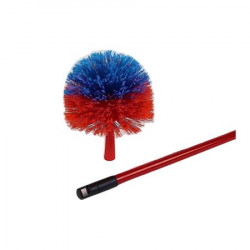 Pókhálózó kefe, kerek, teleszkópos nyéllel Pókhálózó kefe, kerek, teleszkópos nyéllel