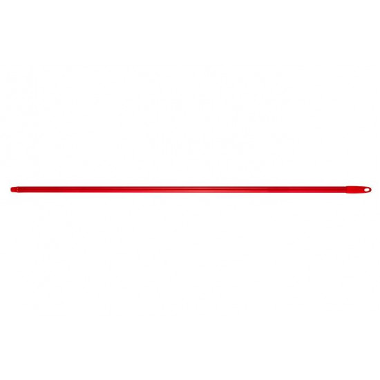 Nyél, menetes, alukróm, 140 cm, BONUS "Heavy Duty", piros