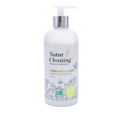 Mosogatószer koncentrátum, pumpás, 500 ml, NATURCLEANING, citromfű olajos