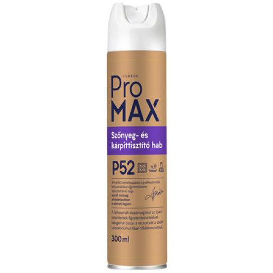 Szőnyeg- és kárpittisztító hab, spray, 300 ml, PROMAX
