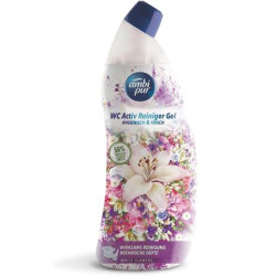 WC tisztító gél, 750 ml, AMBI PUR, fehér virágok