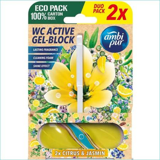 WC tisztító blokk, 45 g, AMPI PUR, vízi virágok WC tisztító blokk, 45 g, AMPI PUR, vízi virágok