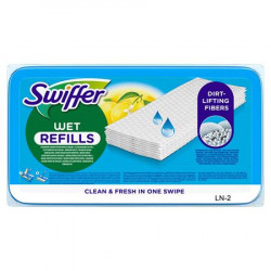 Nedves padlótörlő kendő, utántöltő, 24 db, SWIFFER "Sweeper", citrus illat