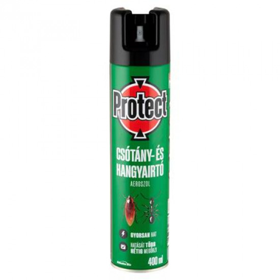 Csótány- és hangyairtó aeroszol, 400 ml, PROTECT Csótány- és hangyairtó aeroszol, 400 ml, PROTECT
