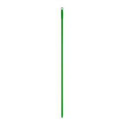 Nyél, menetes, bordázott, alukróm, 140 cm, BONUS "HAACP", zöld