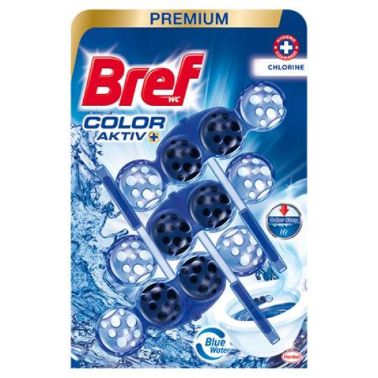 WC illatosító golyók, 3x50 g, BREF "Color Aktiv", Chlorine WC illatosító golyók, 3x50 g, BREF "Color Aktiv", Chlorine
