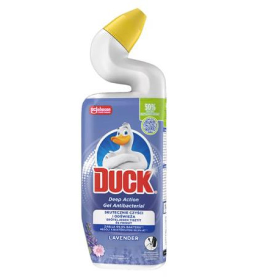 WC-tisztítógél, 750 ml, DUCK "Deep Action Gel", levendula WC-tisztítógél, 750 ml, DUCK "Deep Action Gel", levendula