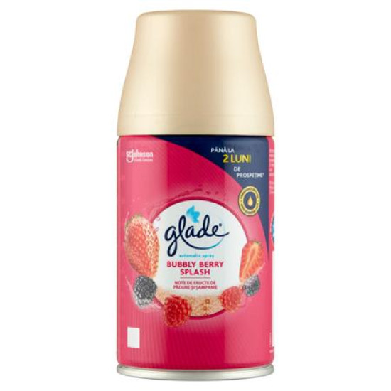 Illatosító készülék utántöltő, automata, 269 ml, GLADE "Bubbly Berry Splash"