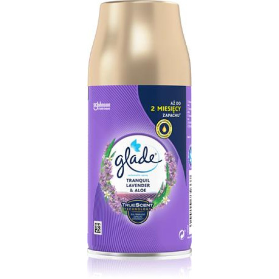 Illatosító készülék utántöltő, automata, 269 ml, GLADE "Tranquil Lavender&Aloe"