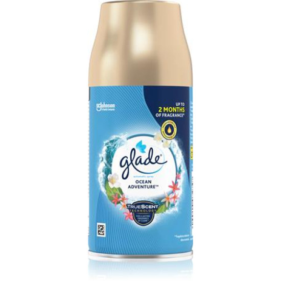 Illatosító készülék utántöltő, automata, 269 ml, GLADE "Ocean Adventure"