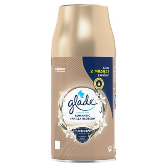 Illatosító készülék utántöltő, automata, 269 ml, GLADE "Romantic Vanilla Blossom"