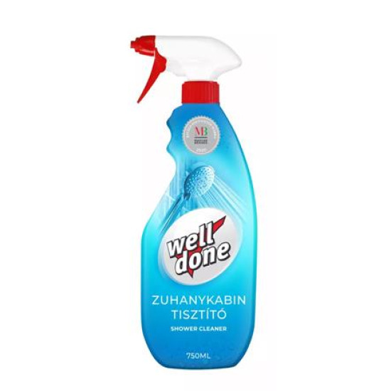 Zuhanykabin tisztító, 750 ml, WELL DONE