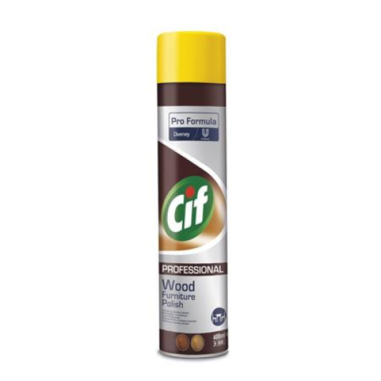 Bútorápoló aeroszol, fa bútorhoz, 0,4 l, CIF "Professional Wood Furniture Polish" Bútorápoló aeroszol, fa bútorhoz, 0,4 l, CIF "Professional Wood Furniture Polish"