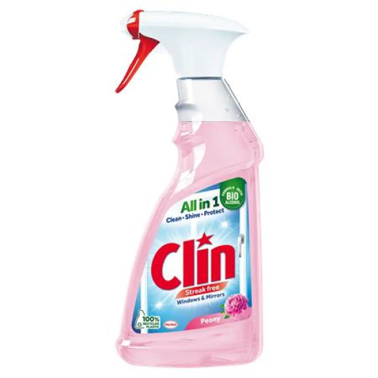 Ablaktisztító, 500 ml, szórófejes, CLIN "Peony"