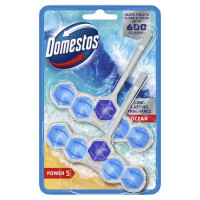 WC fertőtlenítő, 2 db-os, DOMESTOS "Power 5", óceán WC fertőtlenítő, 2 db-os, DOMESTOS "Power 5", óceán