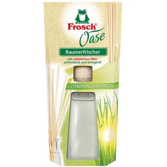 Légfrissítő, 90 ml, FROSCH "Oase", citromfű