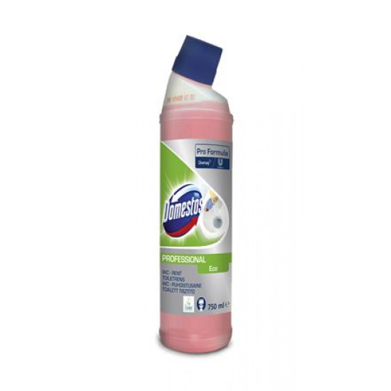 WC tisztító gél, 0,75 l, DOMESTOS "Professional Eco", friss