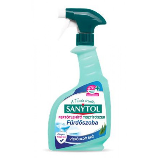 Fürdőszobai felülettisztító- és fertőtlenítő spray, 500 ml, SANYTOL