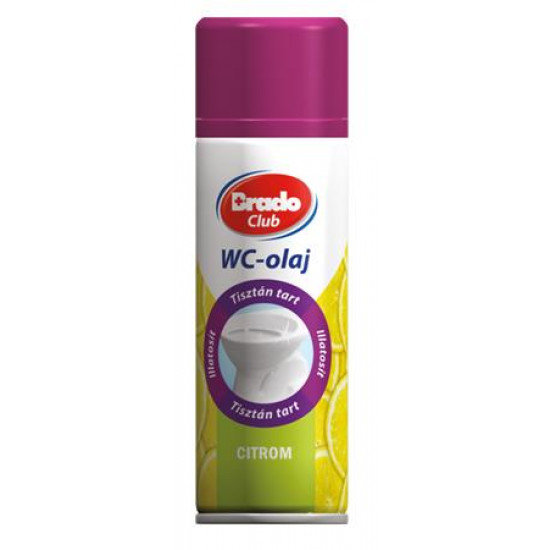 Wc olaj, 200 ml, BRADOCLUB, citrom