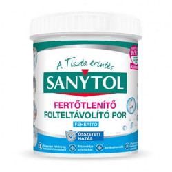 Folteltávolító- és fertőtlenítő por, 450 g, SANYTOL, fehér ruhákhoz Folteltávolító- és fertőtlenítő por, 450 g, SANYTOL, fehér ruhákhoz