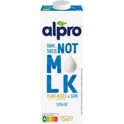 Növényi ital, dobozos, 1 L, 1,8%, ALPRO "This is Not M!lk", zab Növényi ital, dobozos, 1 L, 1,8%, ALPRO "This is Not M!lk", zab